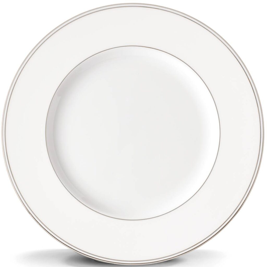 Platinum Rim Porcelain Dinner Plate