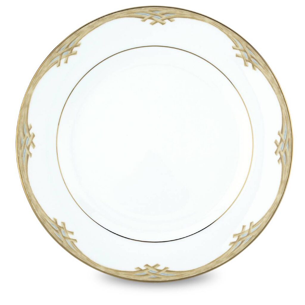 Tropical Bamboo Border Porcelain Dinner Plate